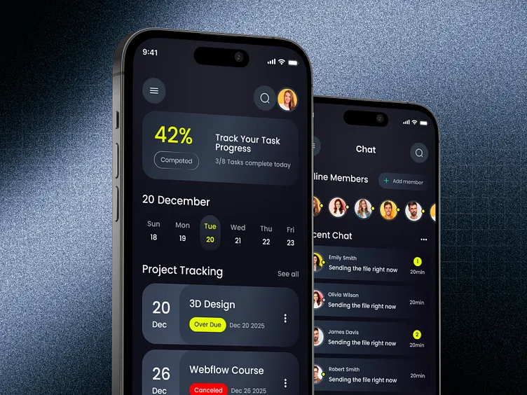 Mobile banking app screen